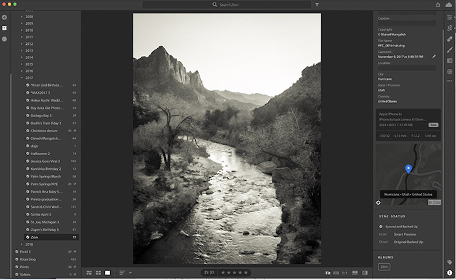 Lightroom CC Albums